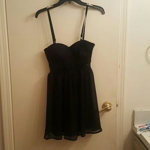 Black lace Bustier dress.