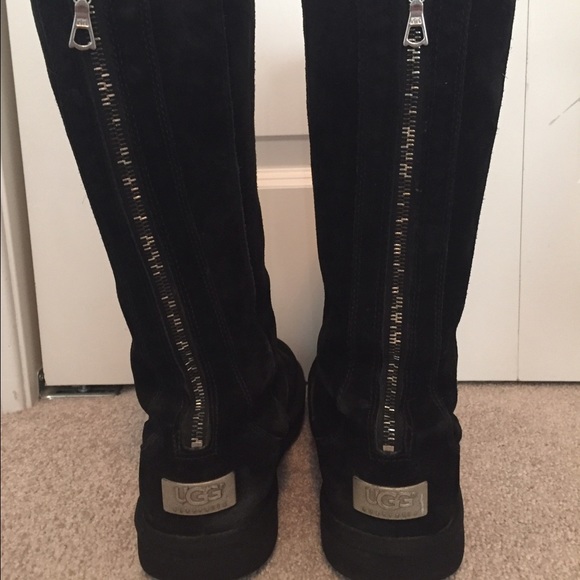 Black mid calf UGGs