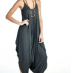 Charcoal grey harem style jumper