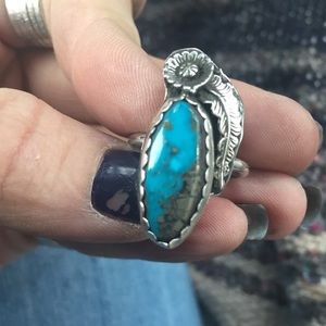 Sterling silver turquoise ring