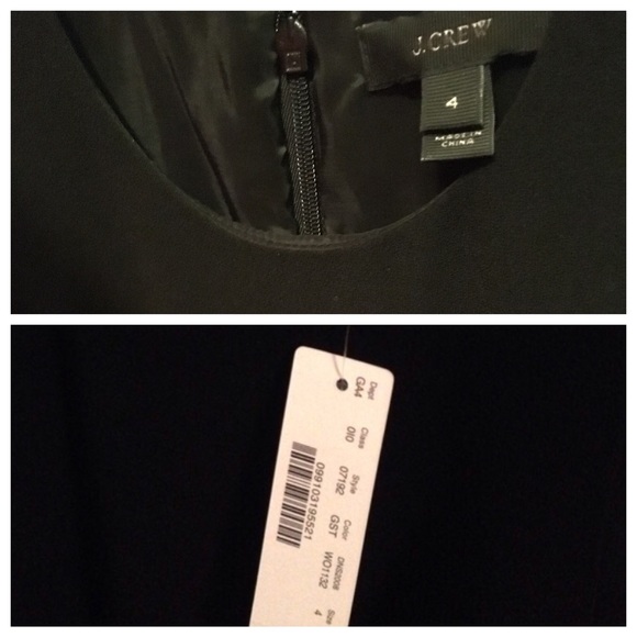 J. Crew Black and Gold Stripe dress - Picture 3 of 4