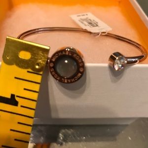 MK rose gold open cuff bracelet. BNWT.