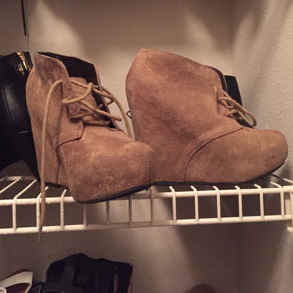 Khaki booties