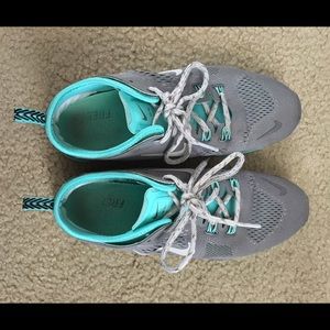 Nike Gray and Turquoise Sneakers