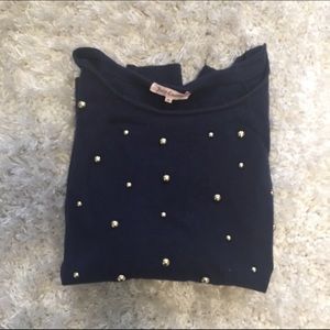 Juicy Couture Sweater, Gold & Navy XL