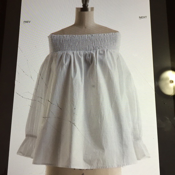 White off the shoulder bow back top - Picture 3 of 3