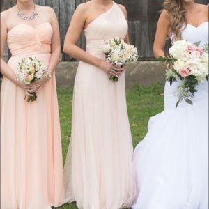 Blush Wtoo bridesmaid dress