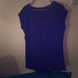 Small navy blue sheer top!