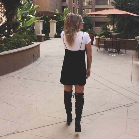 Last One! Luxe Velvet Tank Slip Dress - Picture 2 of 4