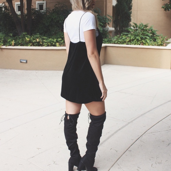 Last One! Luxe Velvet Tank Slip Dress - Picture 4 of 4