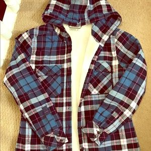 NWOT! Lined hooded flannel!