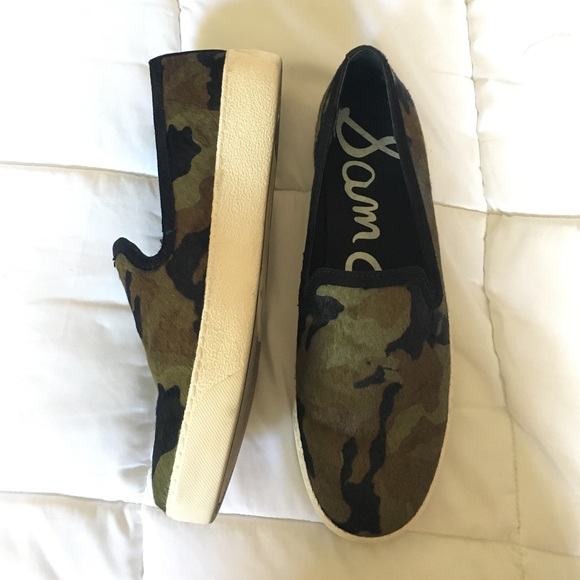 Sam Edelman Shoes - ✨Like New ✨ Camo print slip on sneakers