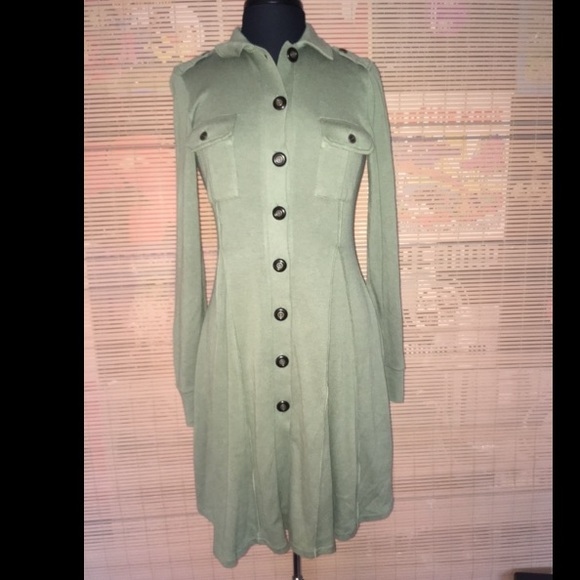 Free People military style sweater dress