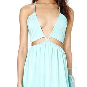 Nasty Gal Mint cut out dress