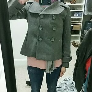 Banana republic short grey coat