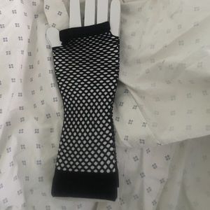 Costume fishnet gloves