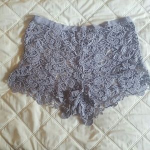 Free People lace floral shorts