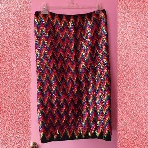 ASOS Curve Sequin Pencil Skirt