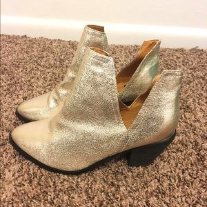 Gold sparkly Nasty Gal booties