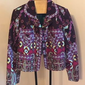 Blazer button and fun multi colored