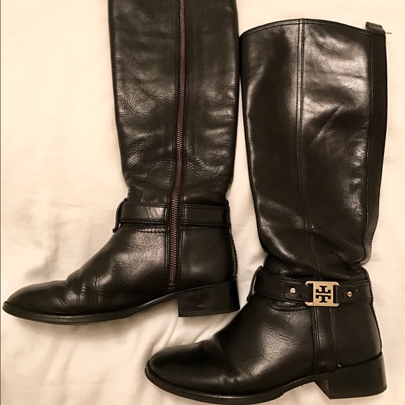 Tory Burch Leather Riding Boots