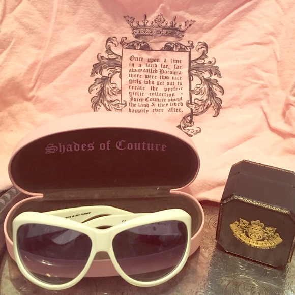 Juicy Couture White Sunglasses - Picture 1 of 2