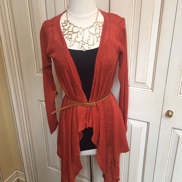 Burnt orange cardigan