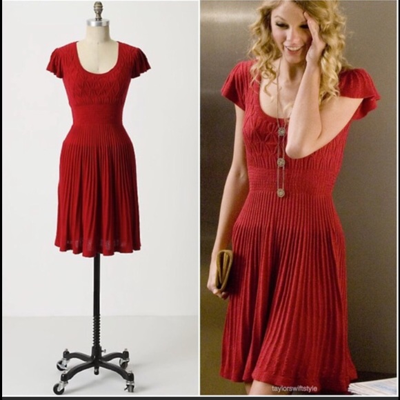 Anthropologie Dresses & Skirts - Last Chance❗️ CCO! Anthropologie Red dress