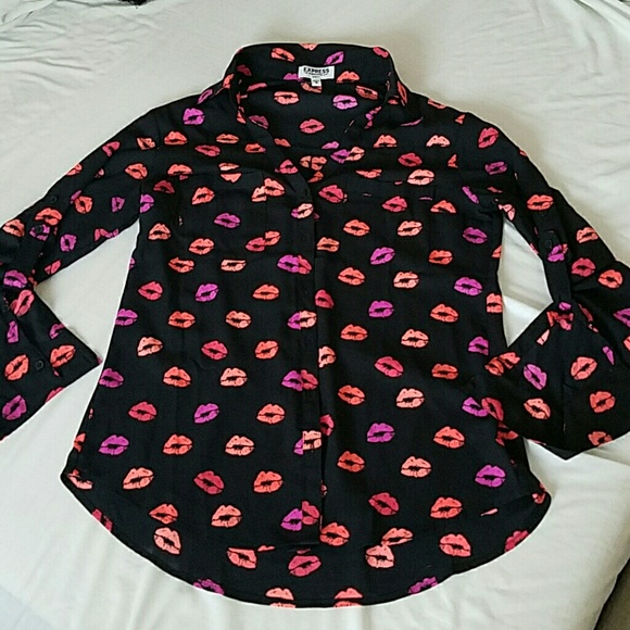 Black EXPRESS Portofino blouse