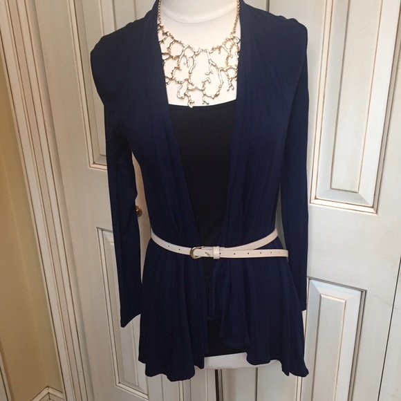 Navy cardigan