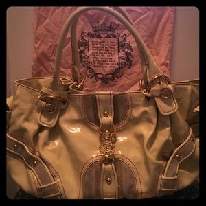 Cream Juicy Couture 100% Handbag/Carry on bag