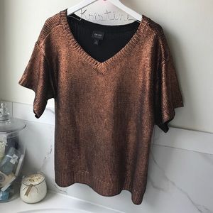 Nicole Miller copper sweater