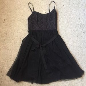 American Eagle black ballerina mini dress