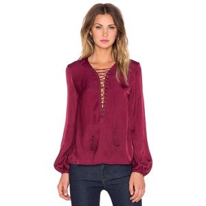 Jetset Diaries x Revolve Delta Top Wine
