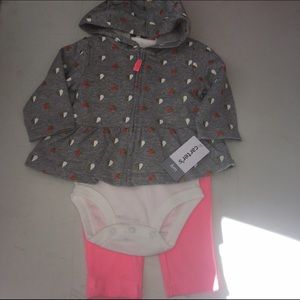 Carters 3 piece set NWT