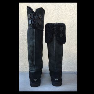 Over-the-knee, fold-down Ugg boots