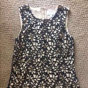 Anthropologie Lace Beige Tank