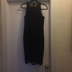 Black lace dress