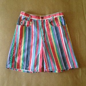 90s striped shorts