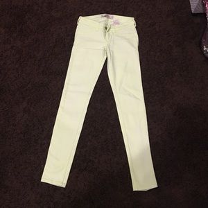 Light green Hollister skinny jeans