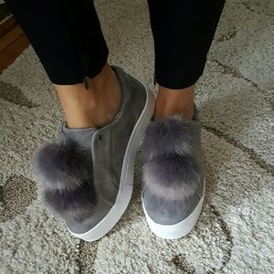 SAM EDELMAN LEYA SLIP ON SUEDE SNEAKERS