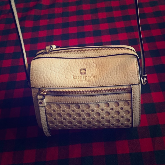 Kate spade white  cross body purse