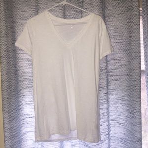 Basic White V-neck