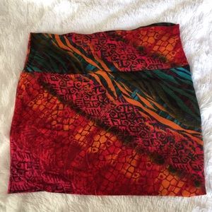 Multi Animal Print Skirt