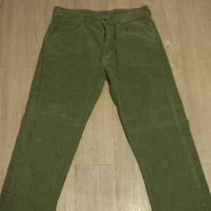 J. Crew Green Corduroy Pants