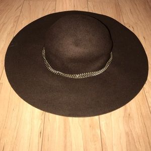 Brown Wool Floppy Hat