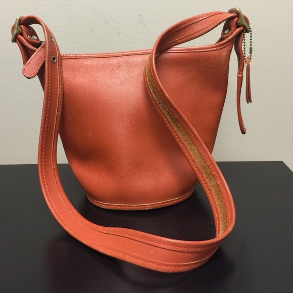 Coach bucket bag orange clearance