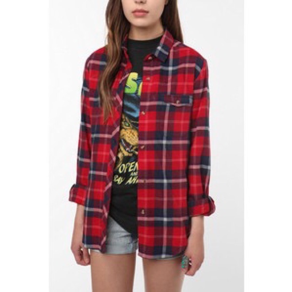Bdg flannel boyfriend shirt clearance