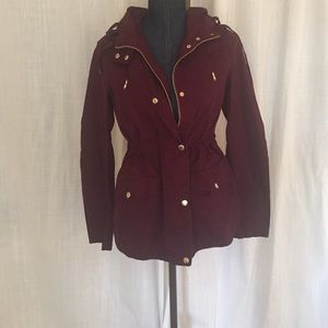 Maroon utility jacket