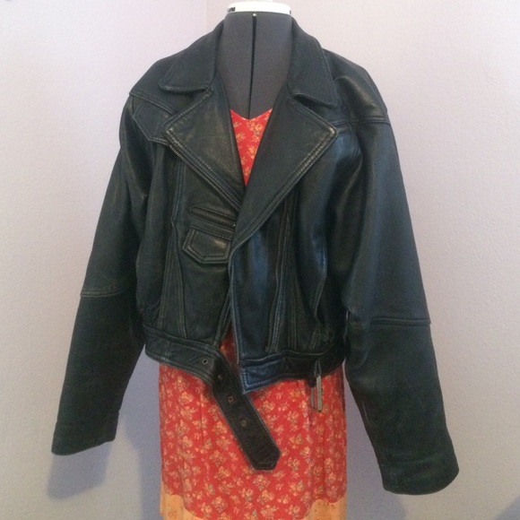 80s VTG Forenza motorcycle jacket Bomber leather